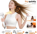 5 in 1 Hair Dryer Brush Set,Professional Negative Ionic Hot Air Styler, Air Curling Wrap Styler,Detachable Blow Dryer Brush With Auto Wrap Curlers,Hair Styling Tools For Straight/Curl/Drying/Smoothing