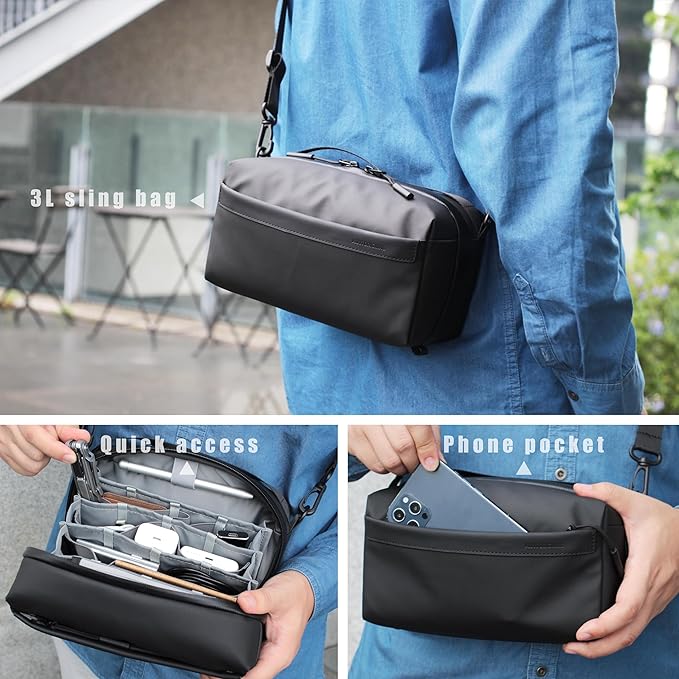 Alex T1 large storage electronics organizer travel case pouch, YKK - Image 3