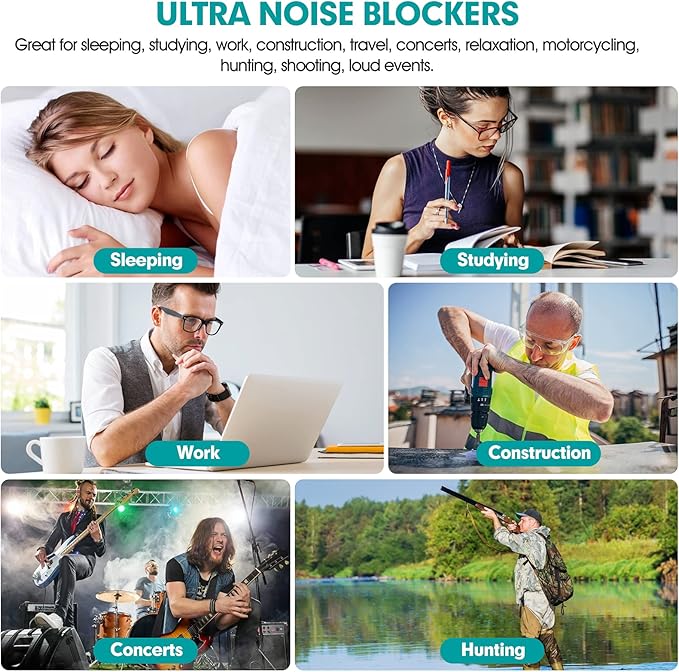 60 Pairs Bottled Earplugs for Noise Cancelling Foam EarPlugs for Sleeping Work - Image 5