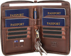 STAR VISTA Lorenzo Full Grain Leather Family Passport Wallet by STARVISTA