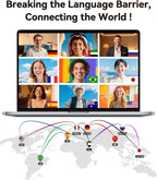 AI Translation Earbuds Real Time, 164 Languages & Accents, 4-in-1 Translator - Image 2