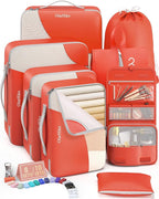 8 Set Packing Cubes for Travel, Gifts for Women Mom, Anti-Tearing Suitcase by OlarHike