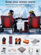 80000mAh Power Bank Fast Charging, 30W PD & QC 3.0 High Capacity Portable - Image 9