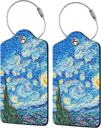 Starry Night Luggage Tag Personalized Luggage Tags by Unknown