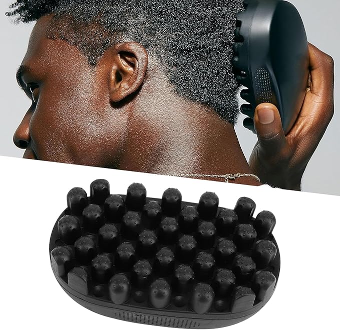 Rubber Curling Hair Brush - Twist King Sponge for Afro Hair, Washable Curl Sponge Styling Tool (Large Tooth)