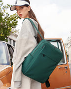 MASINTOR 15.6 inch PU Leather Laptop Backpack Purse - Image 2