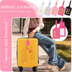 Personalized Initial Luggage Tag, Rose Red Leather, Cute Luggage Tags - Image 6