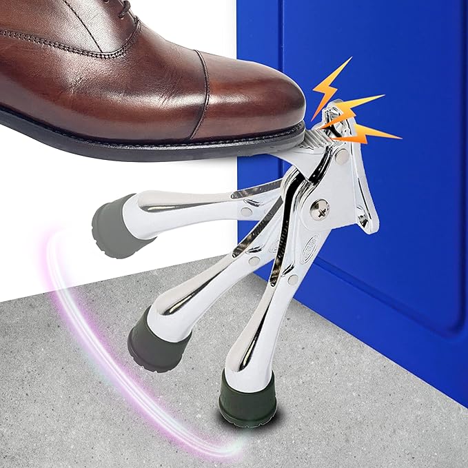 One Touch Kickdown Door Stopper, Door Holder, Heavy Duty Door Stops, Bottom of - Image 2