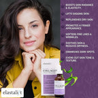 Elastalift Collagen Facial Serum Lifting, Plumping, Firming Collagen Serum For Face Improves Elasticity, Evens Skin Tone, Plumps, & Lifts Sagging Skin, Non-Greasy Wrinkle Serum, 1.75 Fl Oz, 2-Pack