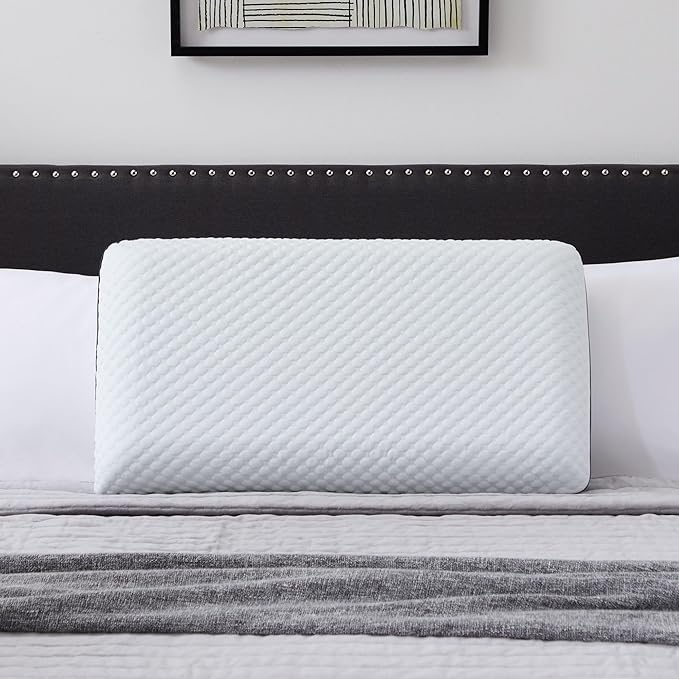 WEEKENDER Standard Gel Memory Foam Pillow Size-1-Pack-Medium Plush Feel-Neck - Image 9