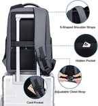 FENRUIEN Work Backpack for Men, Water Resistant Smart Backpack - Image 5