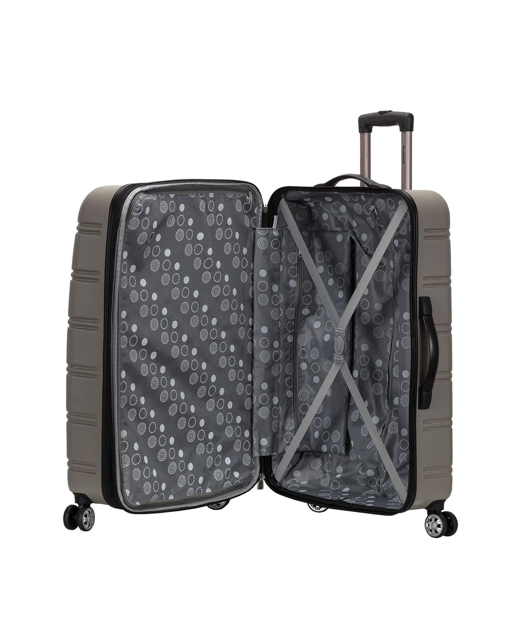 Melbourne Hardside 3 Piece Expandable Spinner Wheel Luggage Set (Silver / 3 Piece (20"/24"/28"))