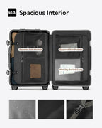 LUGGEX All Aluminum Carry On Luggage - Image 5