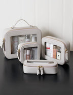 Popvibe Clear Makeup Bag Travel Cosmetic Case Transparent Toiletry Bag - Image 8