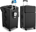 feilario 30in Super Large Captain Aluminum Frame Hardside Spinner Wheels Luggage by feilario