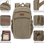 Tzowla Vintage Canvas Laptop Backpack - Image 5