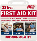 M2 BASICS Premium 321 Piece First Aid Kit by M2BASICS