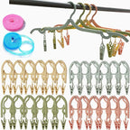 24 PCS Foldable Non Slip Plastic Clothes Hangers by smilixin