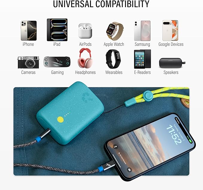 Nimble Champ Portable Charger, 000mAh Power Bank Fast Charging, 20W Dual USB-C - Image 4