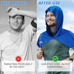 4 Pack Cooling Hoodie Towels for Neck and Face, UPF 50 Sun Protection & Instant - Image 4