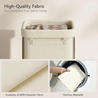 Laundry Basket with Wheels 150L/40Gal, Rolling Laundry Hamper with Steel Fram - Image 5