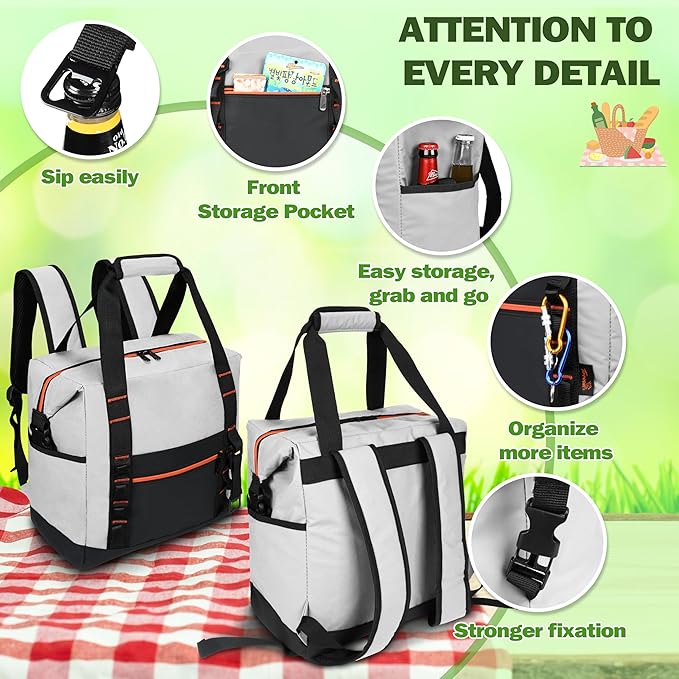 Tirrinia Cooler Backpack Waterproof Insulated - Image 4