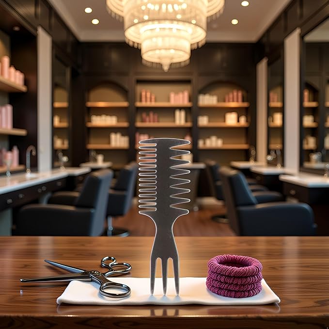 Styling Comb Slicked-back Combs 3 in 1 Fish Tail Bone Shape Hair Wide Tooth Comb Texture Combs for Salon Hair Combs Styling Tools and Appliances