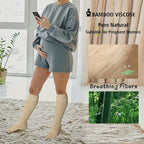 LEVSOX Compression Socks for Pregnant Women 20-30 mmHg Knee High Cute Funny - Image 4