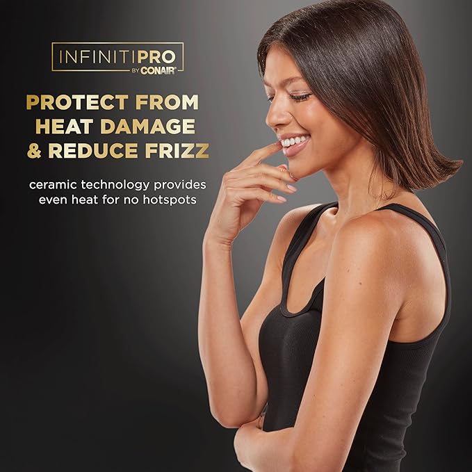 INFINITIPRO by CONAIR ArteBella 1-inch Flat Iron |Hair Straightener with Extra Long Plates | Italian Performance for Ultra-Fast, Flawless Styling