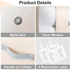 Comforter Storage Bag - 130L Large Capacity Blanket Storage Bags 3-Layer Ultra - Image 6
