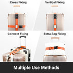 Luggage Straps, 2 Pack Adjustable Heavy Duty Cross Suitcase Straps - Image 6