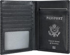 Polare Luxury RFID Blocking Leather Passport Holder Travel Wallet - Image 4