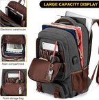 Tzowla Canvas Laptop Backpack, Bag - Image 4