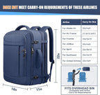 55L Travel Backpack, Extra Large Laptop Backpack, Carry On Backpack, Expandable - Image 6