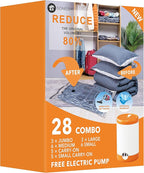 28 Pack Vacuum Storage Bags by GONGSHI