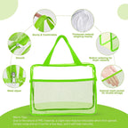 XEWEA Clear Travel Toiletry Bags, 3 Pack TSA Approved Transparent Makeup Bag - Image 3