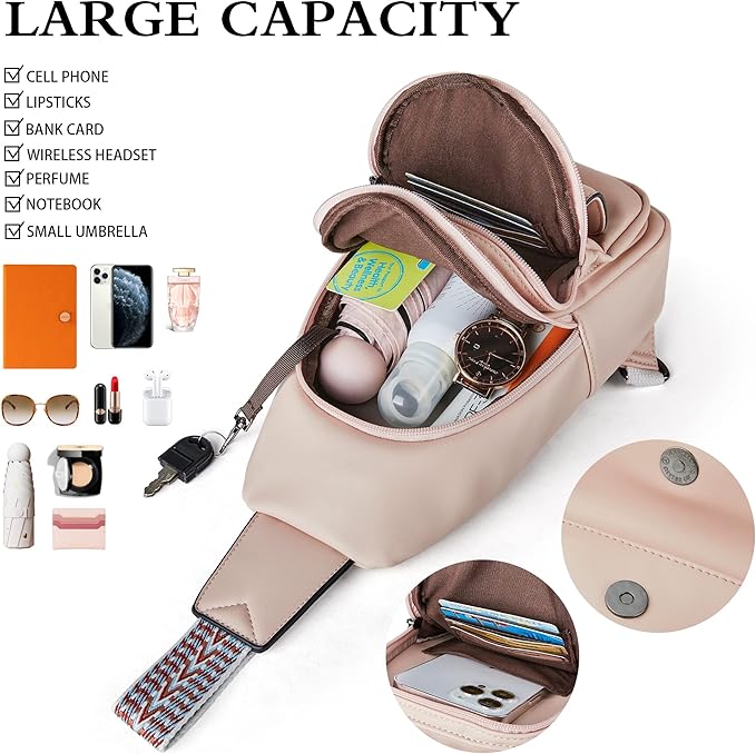 Sling Bag Crossbody Bags for Women Small Cross Body Bag Fanny Packs Chest Sling - Image 5