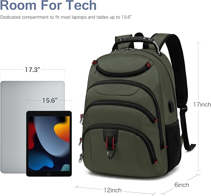Boavan Laptop Backpack for men, 15.6 inch Laptop Bag - Image 6