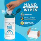 6 Pack Canister Hand Sanitizing Wipes, Alcohol Free 450 Count Canister - Image 4