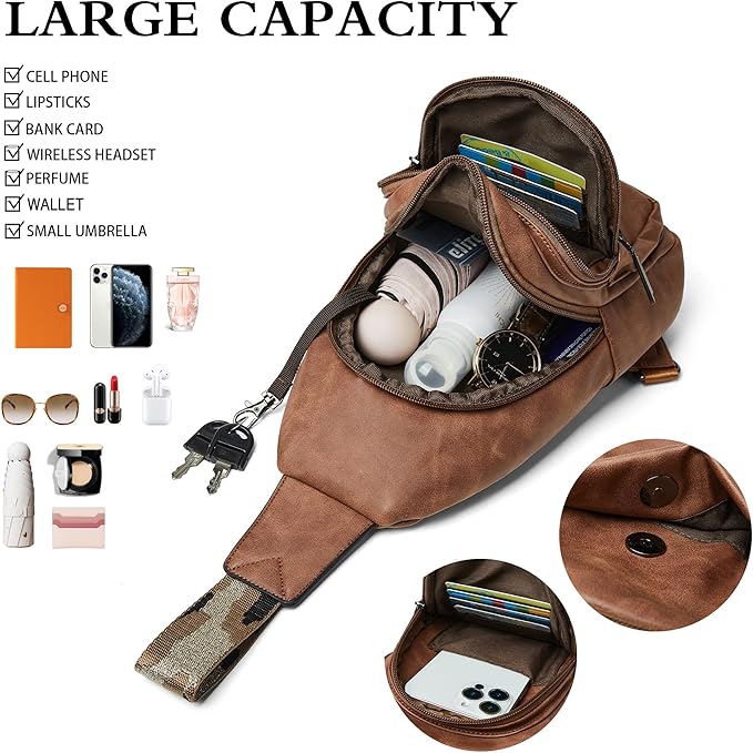 Sling Bag Crossbody Bags for Women Small Cross Body Bag Fanny Packs Chest Sling - Image 4