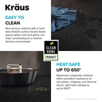 Metallic White 32 in Undermount Granite Kitchen Sink KGUW1 (White / 32 Inch / Sink)