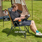 PORTAL Oversized Folding Camping Chair High Back Portable Lawn Chairs - Image 5