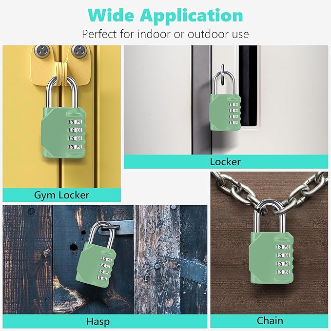 CL11KG Combination Lock, 4 Digit Outdoor Combination Padlock Set Your own - Image 6