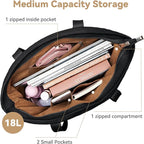 Tote Bag for Women with Zipper, Travel Tote Bags with Compartments Large - Image 5