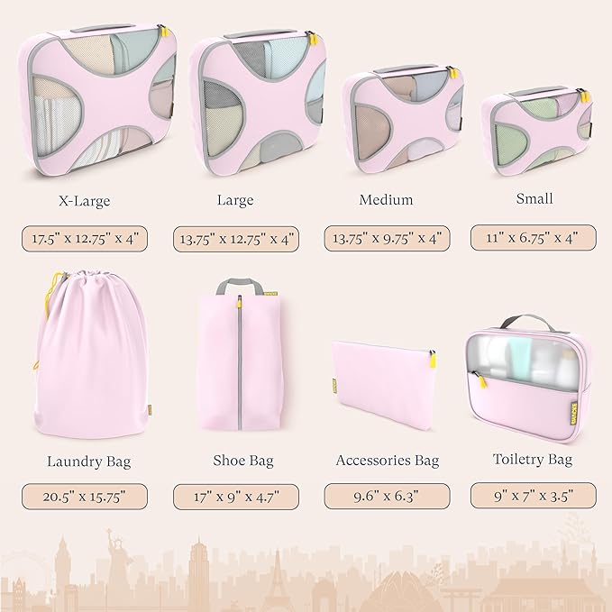 Shacke Premium 8 Packing Cubes Set - Image 4