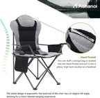 Camping Chairs for Heavy People, Folding Chairs for Outside Outdoor Folding - Image 5