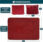 PAVILIA Travel Blanket Pillow, Soft Airplane Blanket 2-in-1 Combo Set, Plane - Image 6