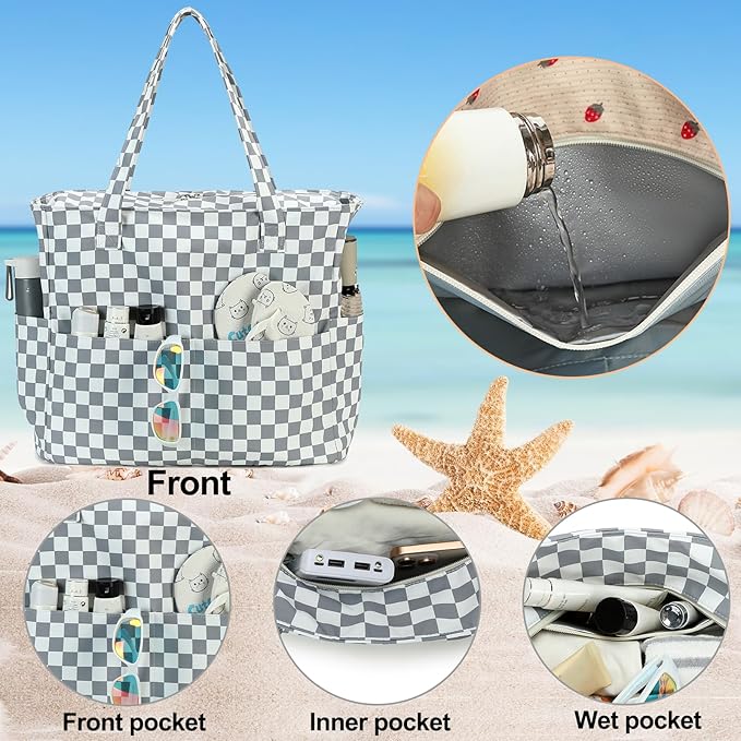 Waterproof Beach Tote Pool Bags - Image 4