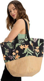 Roxy Women's Beach Tote Bag | Travel | Vacation | Straw | Lightweight | - Image 2