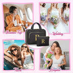 Gifts for Women, Initial Toiletry Makeup Bag Hanging Cosmetic Organizer - Image 8